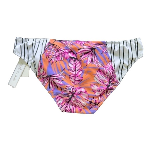 Salt + Cove Hawaii printed hipster bikini bottom lilac multicolor lining WomenXL - Picture 5 of 11